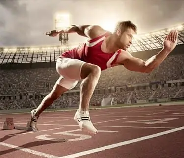 спортсмен на трассе спортсмен на трассе