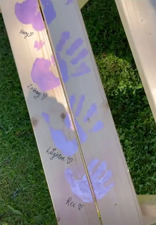 Отпечатки ладоней Гарри, Закари, Лейтона и Рекса