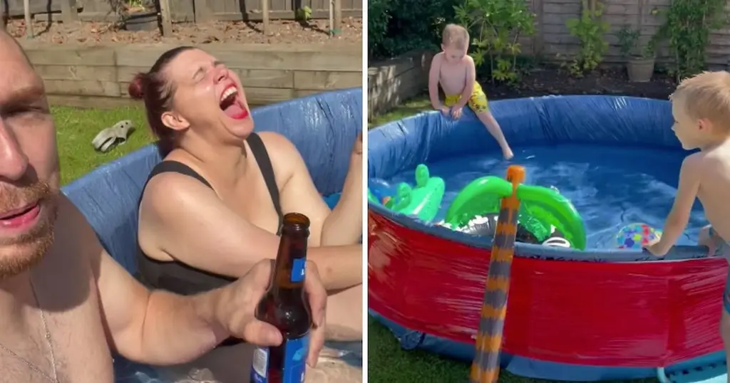 Гениальный папа показывает родителям, как сделать собственный детский бассейн