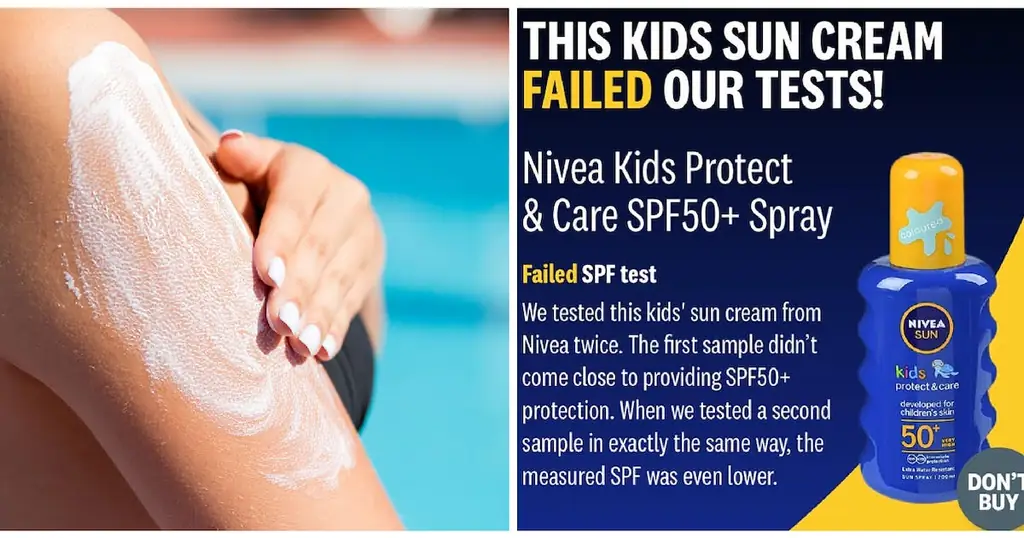 Два детских солнцезащитных крема, которые не увенчались успехом? Тесты на защиту