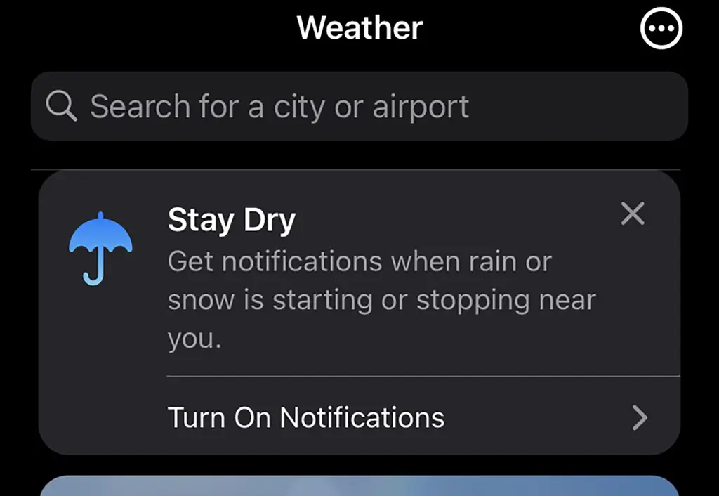 Погодное приложение