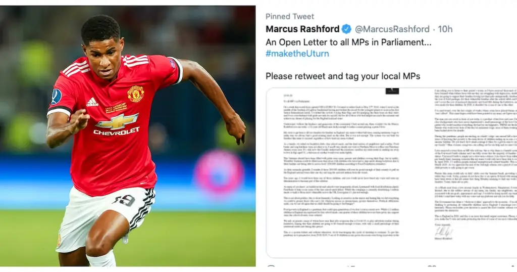 Лучший футболист призывает правительство продолжить бесплатное школьное питание в течение лета