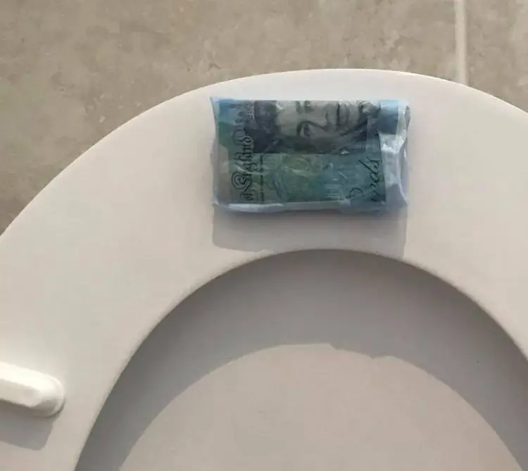 Пять фунтов на сиденье унитаза