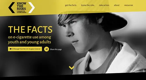 Общий отчет хирурга за год: использование электронных сигарет среди молодежи и молодежи