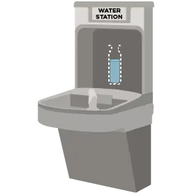 water bottle fill station