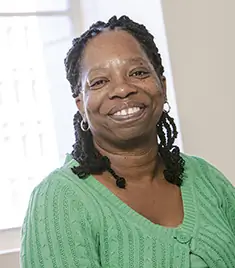 Woman smiling