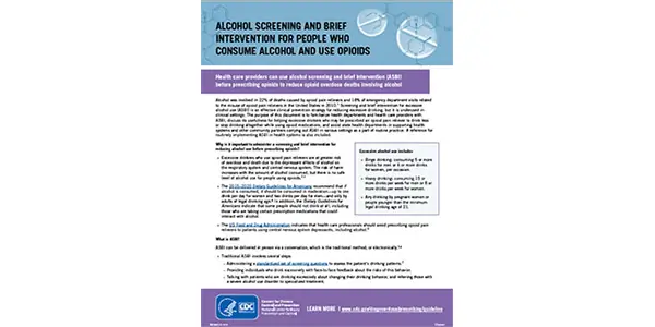 Усилия CDC по скринингу и краткому вмешательству