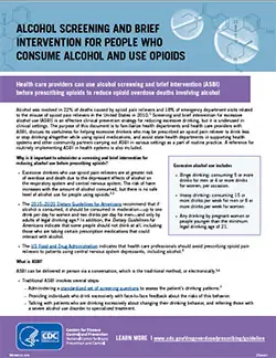 NEW! Alcohol SBI for People Who Consume Alcohol and Use Opioids