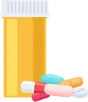 graphic of a pill bottle