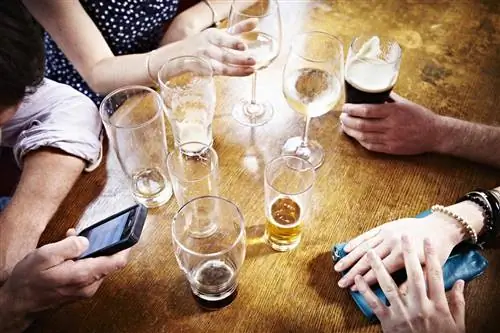 Люди вместе выпивают в баре