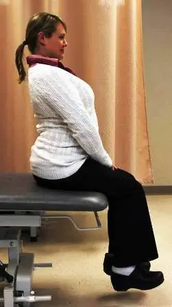 Правильная сидячая поза для позвоночника.