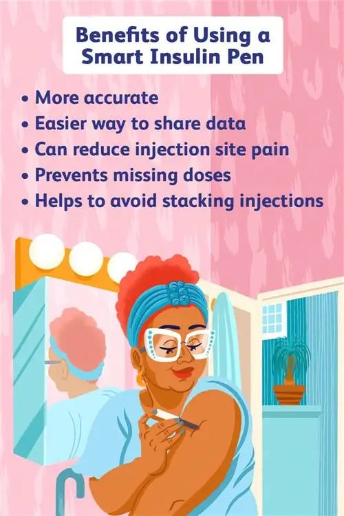 Преимущества использования умной инсулиновой ручки - иллюстрация Эллен Линднер