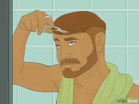 Стрижка челки для мужчин, шаг 9