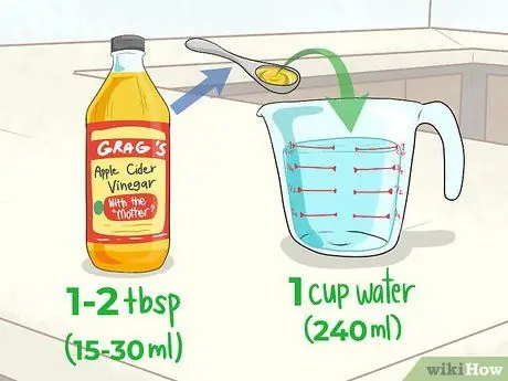 Выпейте яблочный уксус, шаг 2