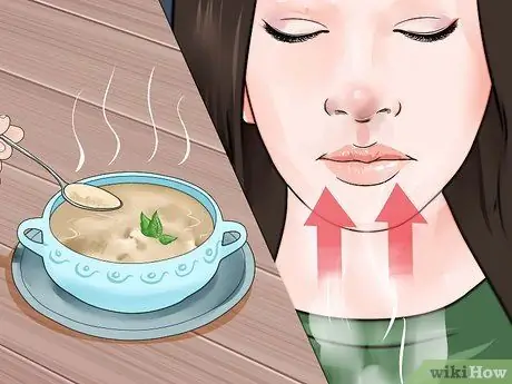 Используйте пар для снятия давления в носовых пазухах Шаг 5 Используйте пар для снятия давления в носовых пазухах Шаг 5