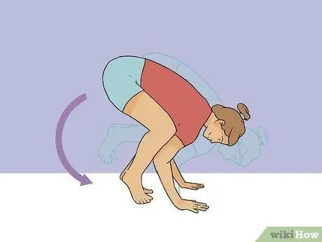 Выполните позу вороны, шаг 10