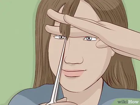 Cut Choppy Bangs Step 12