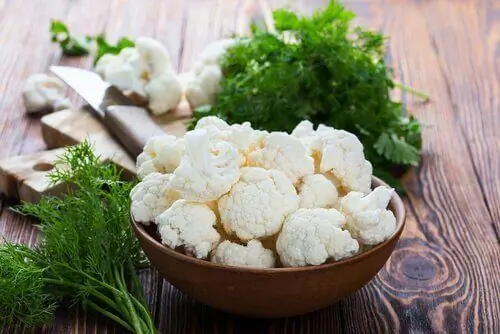 миска цветной капусты миска цветной капусты
