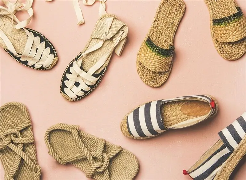 Джутовая обувь