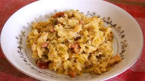 капуста со сливочным соусом