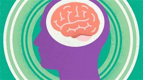 целевой символ человек с мозговой мигренью и инсультом