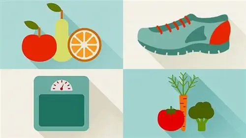 иллюстрация способов предотвращения атеросклероза, таких как здоровое питание, физические упражнения и потеря веса