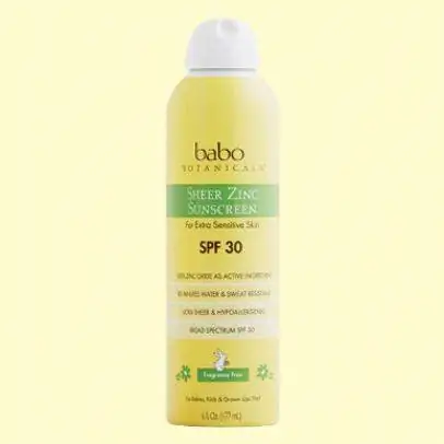 Babo Botanicals Sheer Zinc Spray Солнцезащитный крем