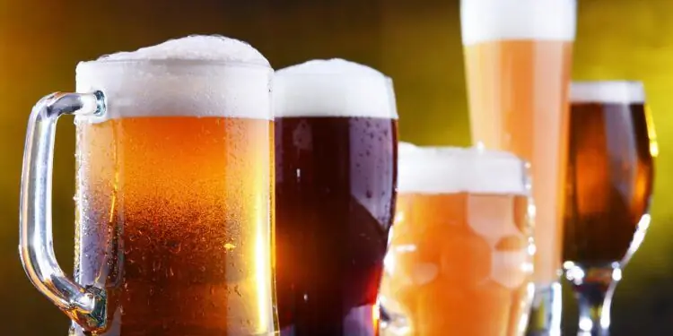 Разные сорта пива в стаканах