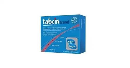 Табцин - действия, показания, противопоказания, побочные эффекты