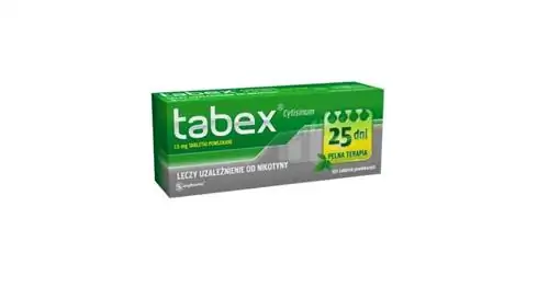 Табекс - состав, действие, показания, меры предосторожности