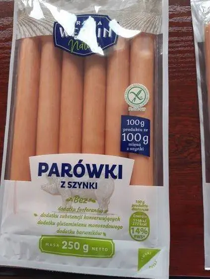 Ветчинные колбаски Kraina Wędlin Nature в Бедронке