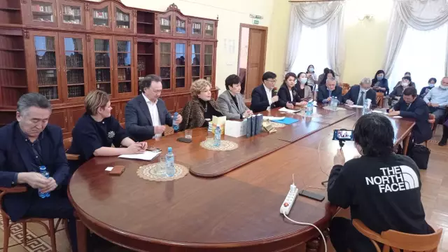 Встреча Пан Ги Муна с послом доброй воли ЮНЕСКО Марианной В. Вардинояннис