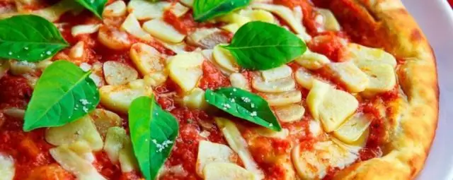 Сколько калорий в вегетарианской пицце на тонком тесте Dominos?
