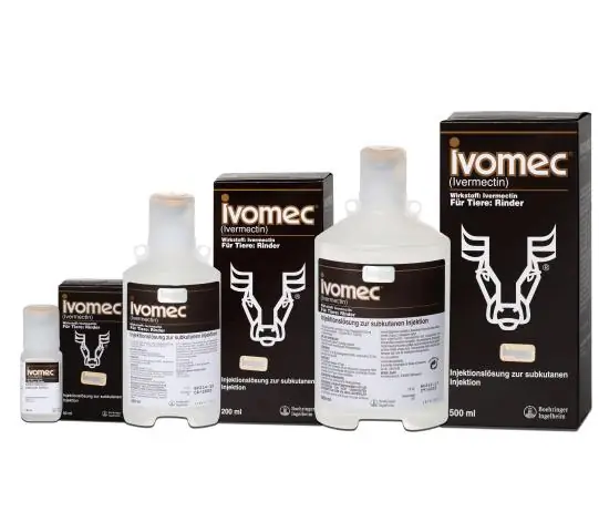 Что лечит ивомек у крупного рогатого скота?