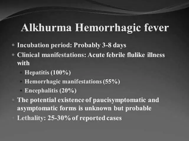 Альхурма геморрагическая лихорадка (AHF)